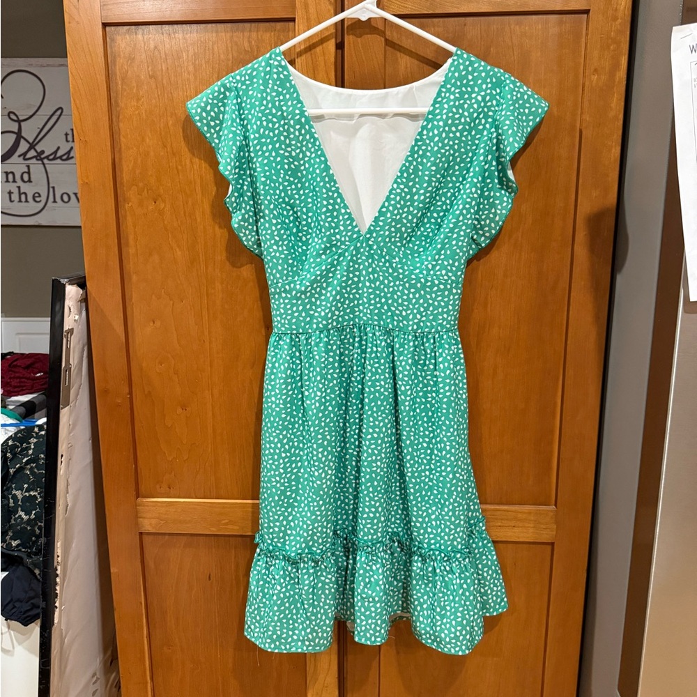 Green Polka Dot Dress